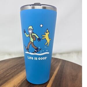 Life Is Good 25oz BPA Free Hand Wash Straw Included Sealed Lid Insulated Cup